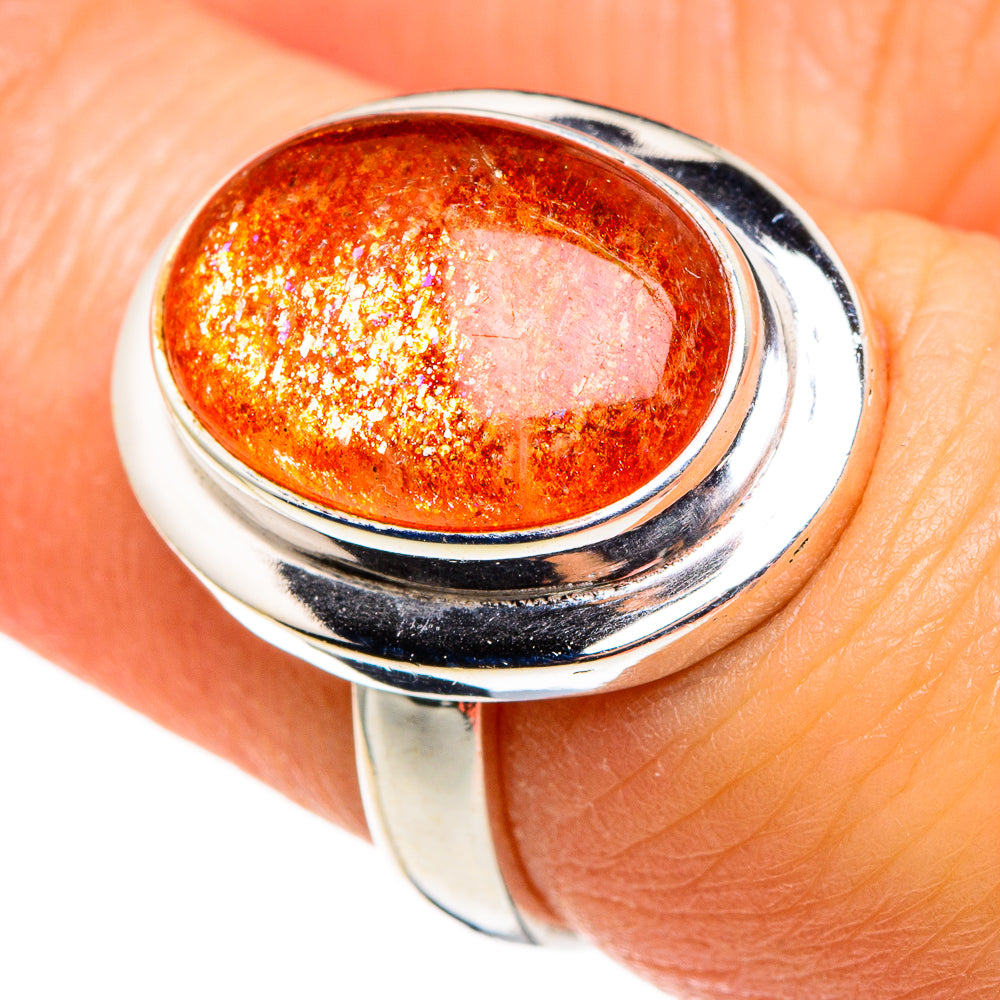 Sunstone Rings handcrafted by Anasilvercos - RING85249