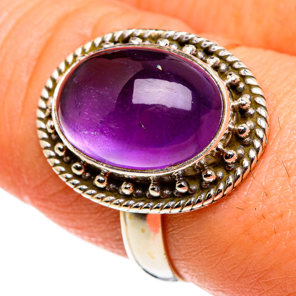 Amethyst Rings handcrafted by Anasilvercos - RING85255