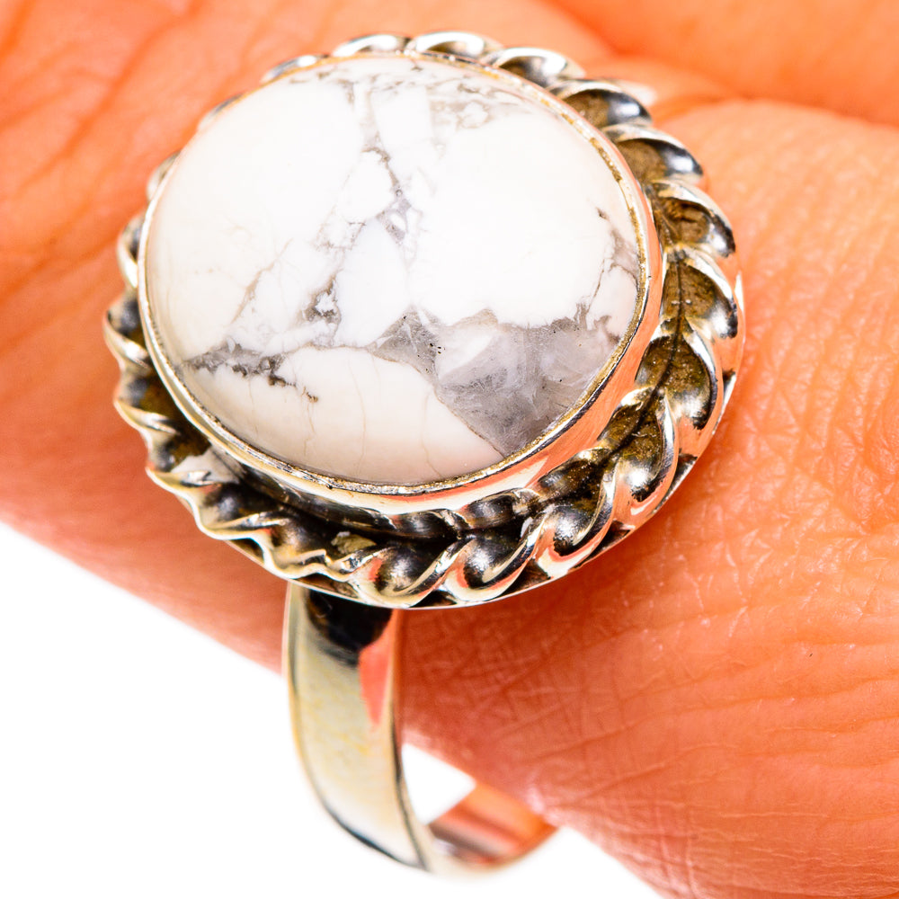 Howlite Rings handcrafted by Anasilvercos - RING85265
