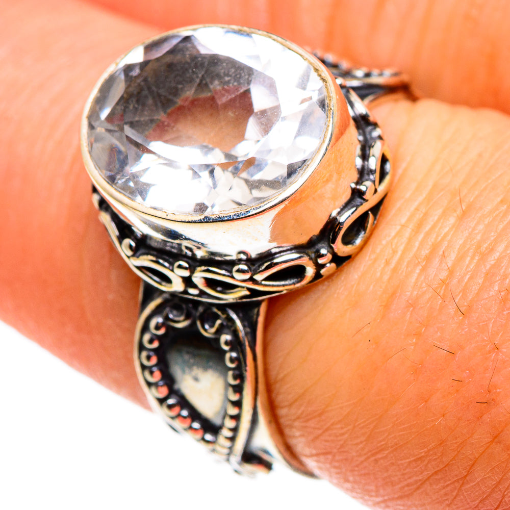 White Quartz Rings handcrafted by Anasilvercos - RING85268