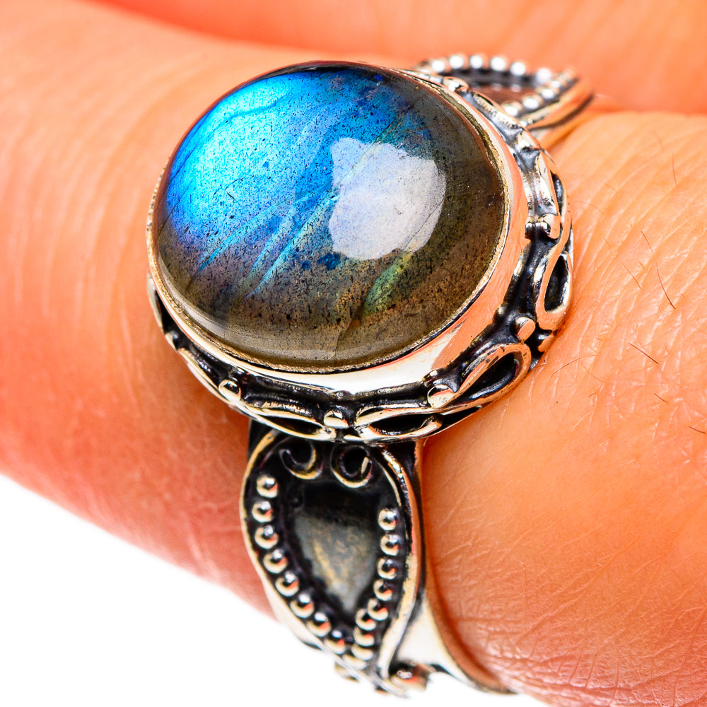 Labradorite Rings handcrafted by Anasilvercos - RING85277