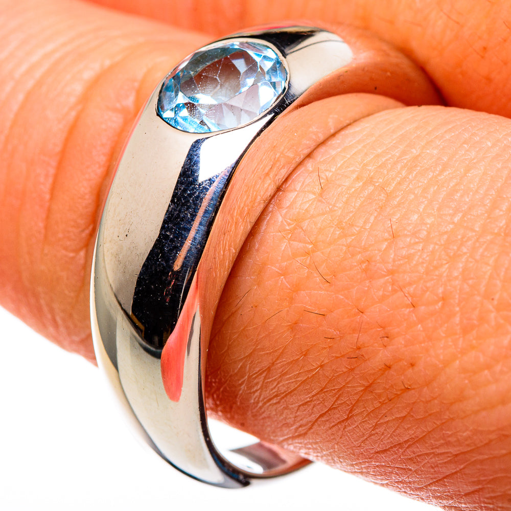 Blue Topaz Rings handcrafted by Anasilvercos - RING85280