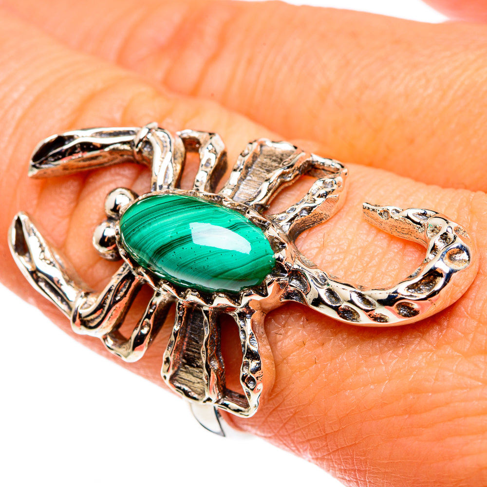 Malachite Rings handcrafted by Anasilvercos - RING85281