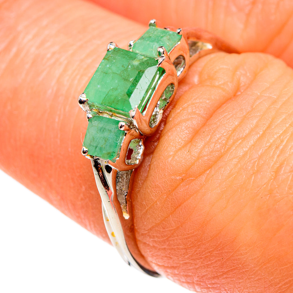 Emerald Rings handcrafted by Anasilvercos - RING85283