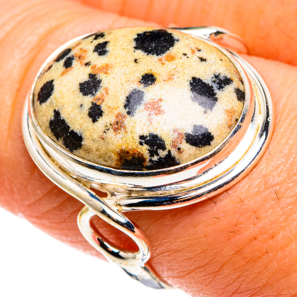 Dalmatian Jasper Rings handcrafted by Anasilvercos - RING85287