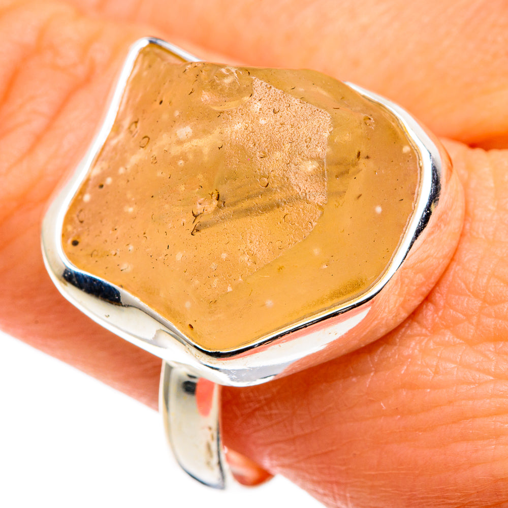 Libyan Glass Rings handcrafted by Anasilvercos - RING85293