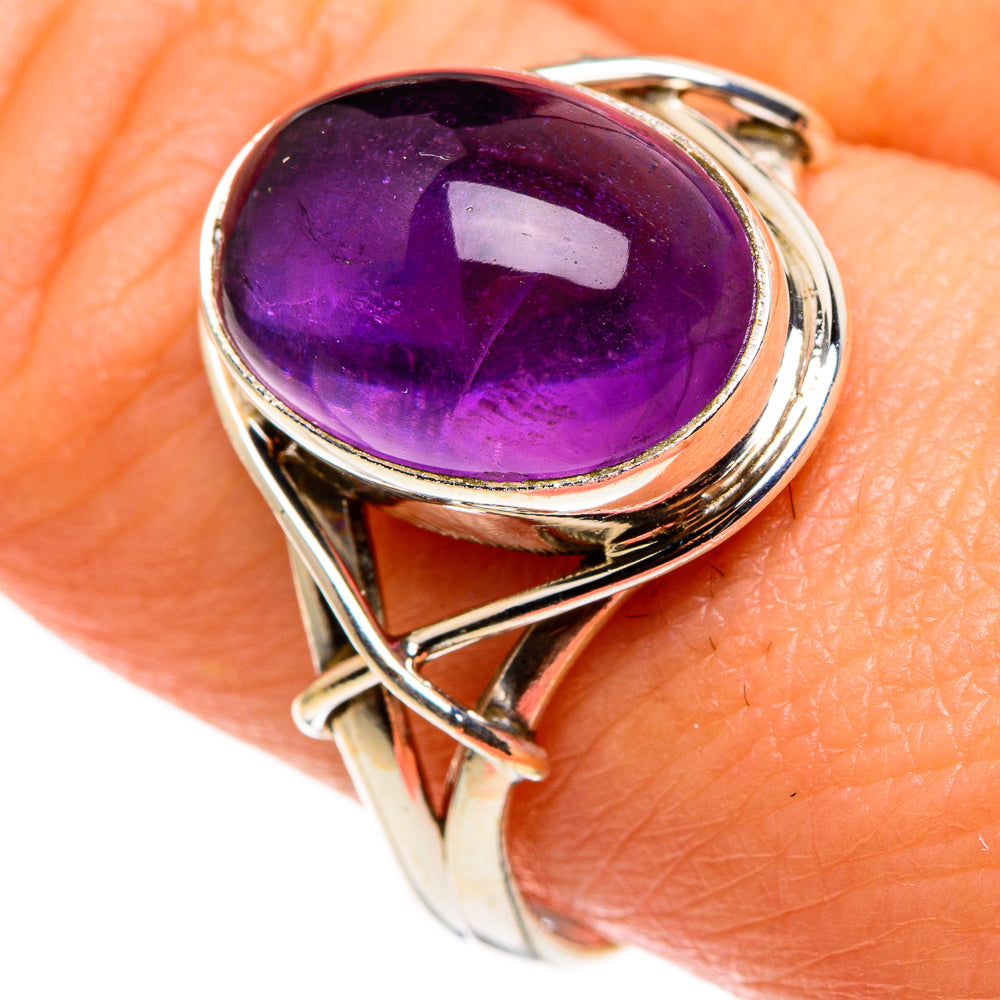 Amethyst Rings handcrafted by Anasilvercos - RING85308