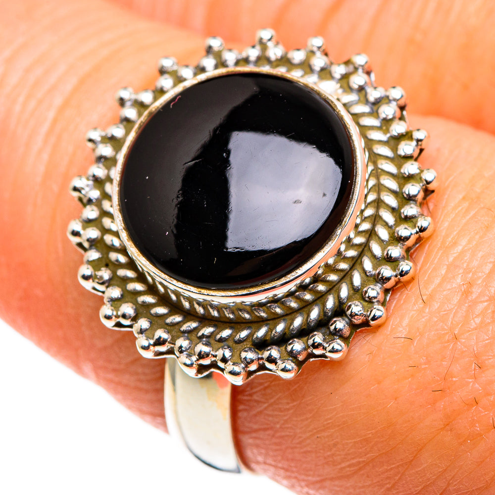 Black Onyx Rings handcrafted by Anasilvercos - RING85310