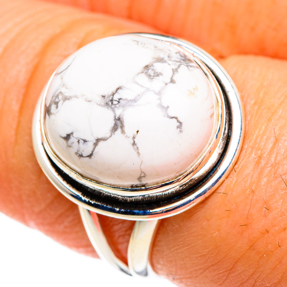 Howlite Rings handcrafted by Anasilvercos - RING85314