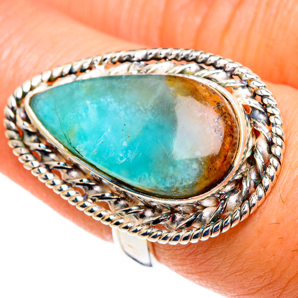 Peruvian Opal Rings handcrafted by Anasilvercos - RING85320