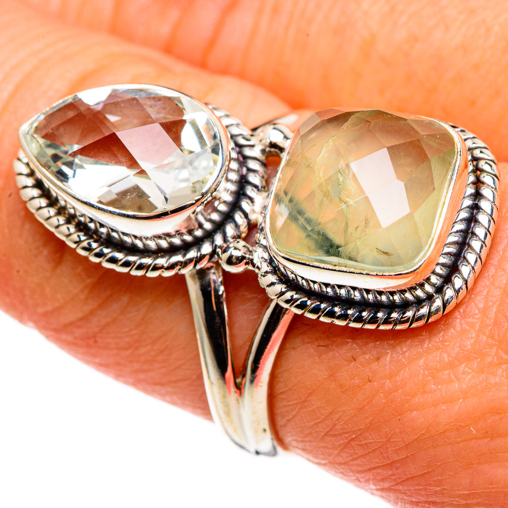 Prehnite Rings handcrafted by Anasilvercos - RING85368