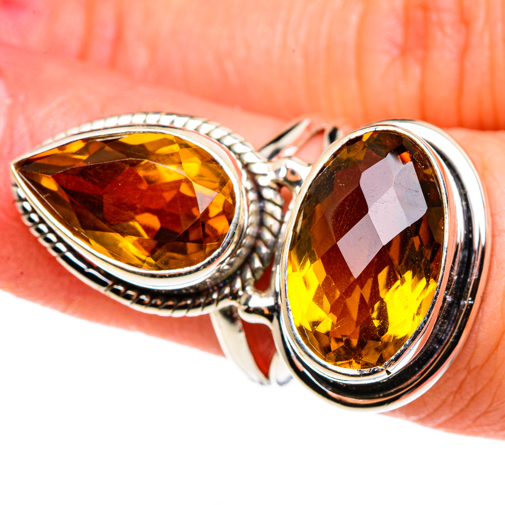 Mandarin Citrine Rings handcrafted by Anasilvercos - RING85392