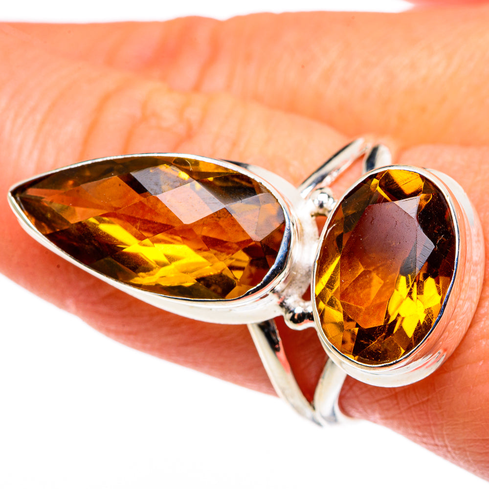 Mandarin Citrine Rings handcrafted by Anasilvercos - RING85394