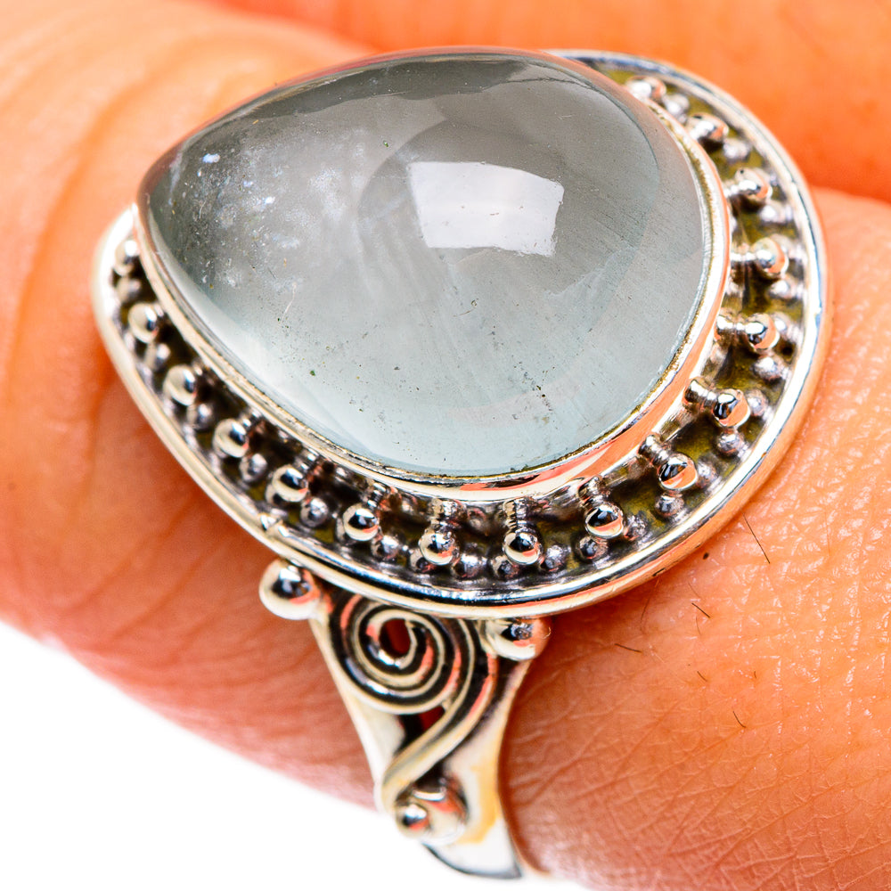 Aquamarine Rings handcrafted by Anasilvercos - RING85401