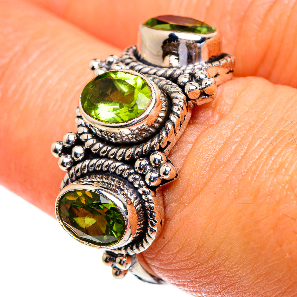 Peridot Rings handcrafted by Anasilvercos - RING85408