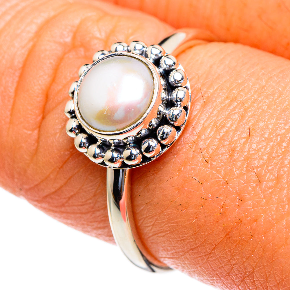 Cultured Pearl Rings handcrafted by Anasilvercos - RING85437