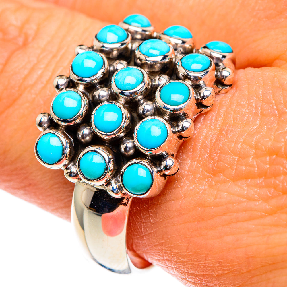 Tibetan Turquoise Rings handcrafted by Anasilvercos - RING85452