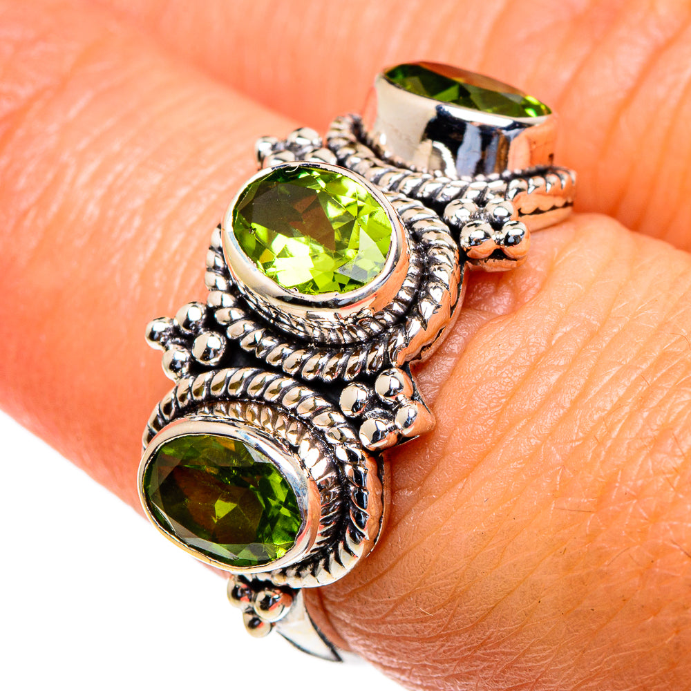 Peridot Rings handcrafted by Anasilvercos - RING85456