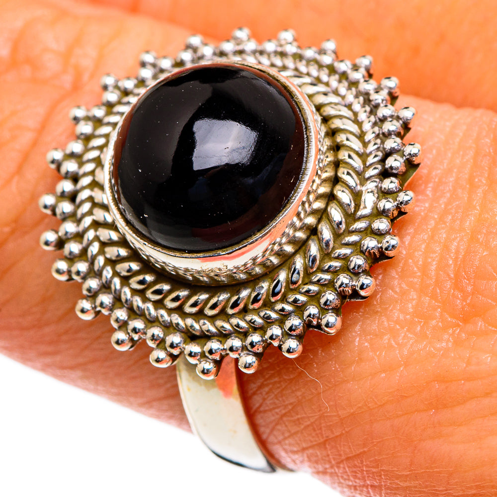 Black Onyx Rings handcrafted by Anasilvercos - RING85481