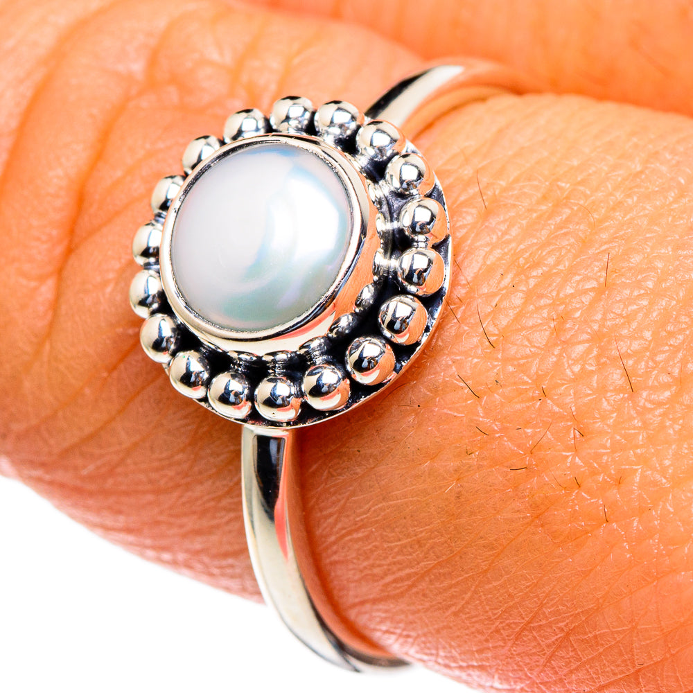 Cultured Pearl Rings handcrafted by Anasilvercos - RING85485