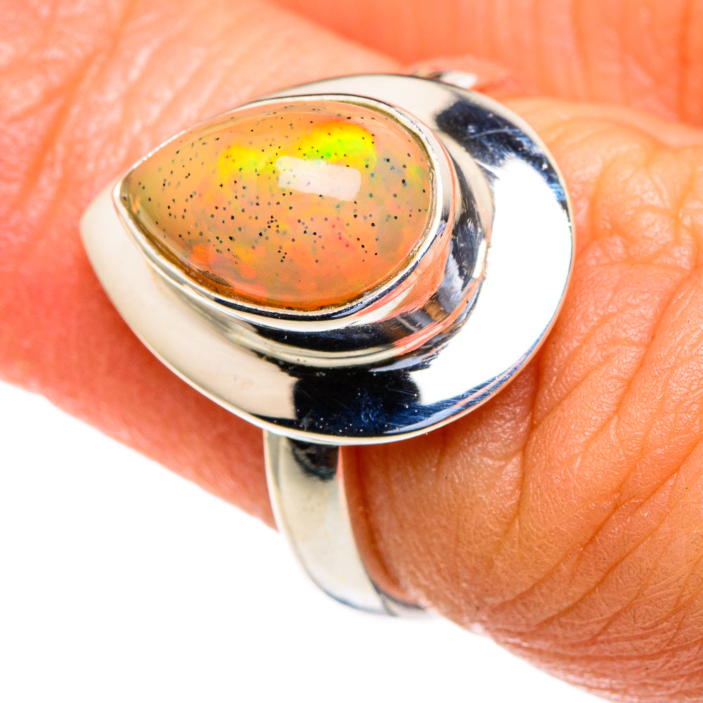 Ethiopian Opal Rings handcrafted by Anasilvercos - RING85489