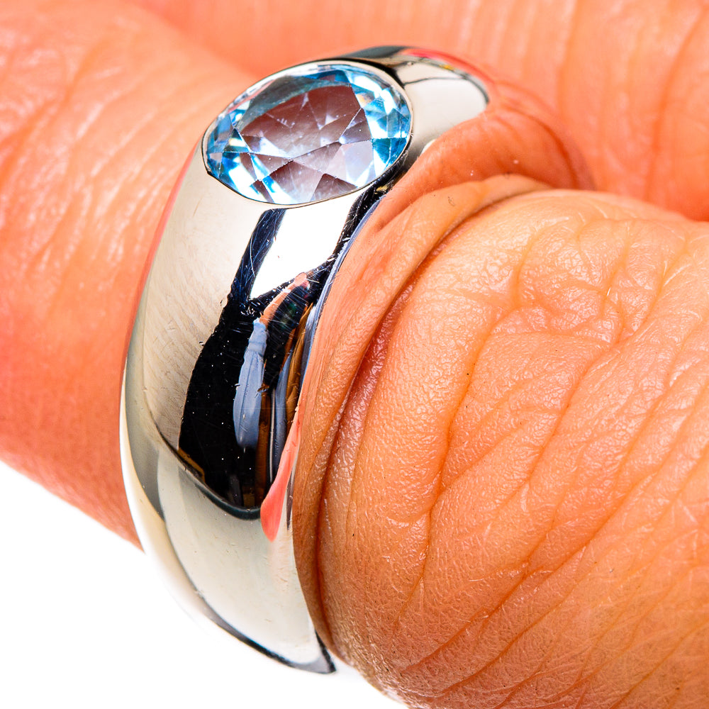 Blue Topaz Rings handcrafted by Anasilvercos - RING85492