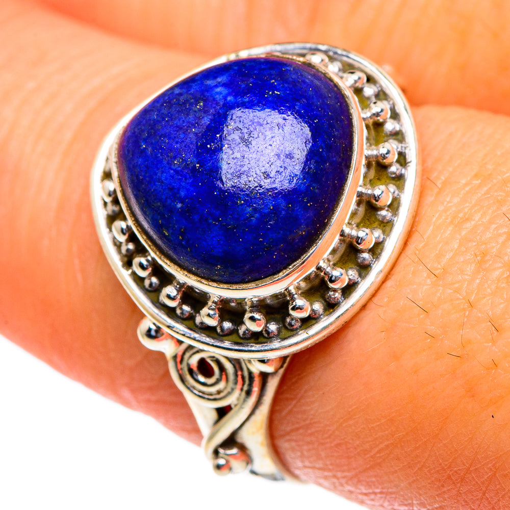 Lapis Lazuli Rings handcrafted by Anasilvercos - RING85493