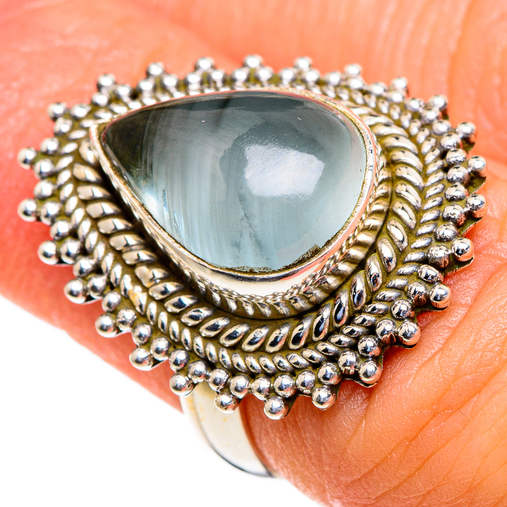 Aquamarine Rings handcrafted by Anasilvercos - RING85501