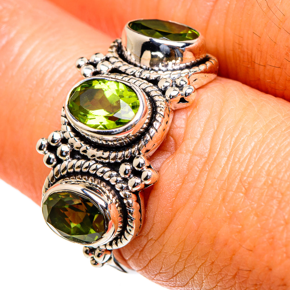 Peridot Rings handcrafted by Anasilvercos - RING85505