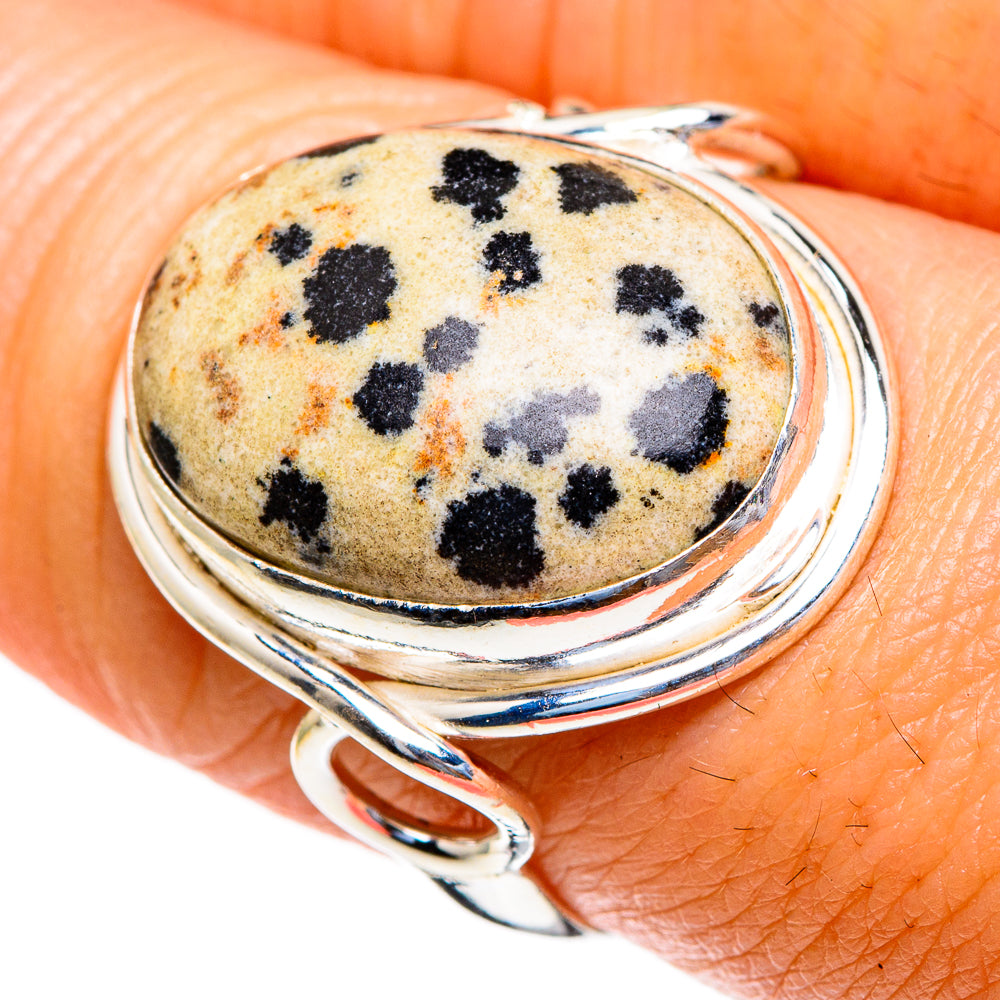 Dalmatian Jasper Rings handcrafted by Anasilvercos - RING85509