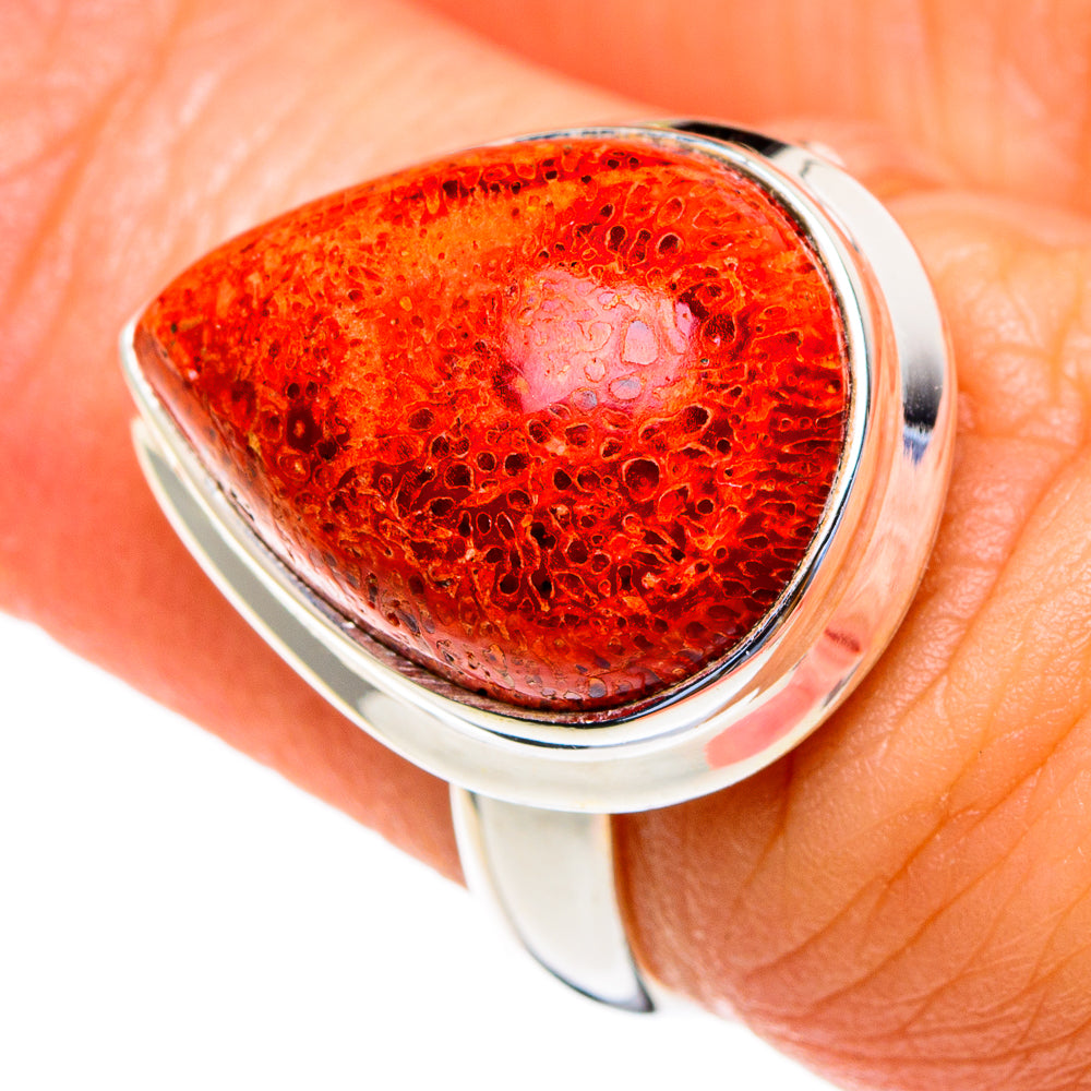Sponge Coral Rings handcrafted by Anasilvercos - RING85513