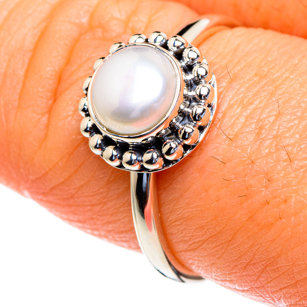 Cultured Pearl Rings handcrafted by Anasilvercos - RING85530