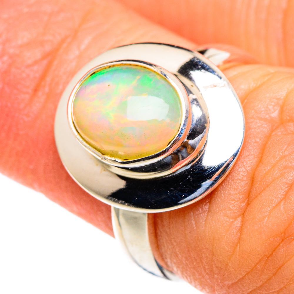 Ethiopian Opal Rings handcrafted by Anasilvercos - RING85532