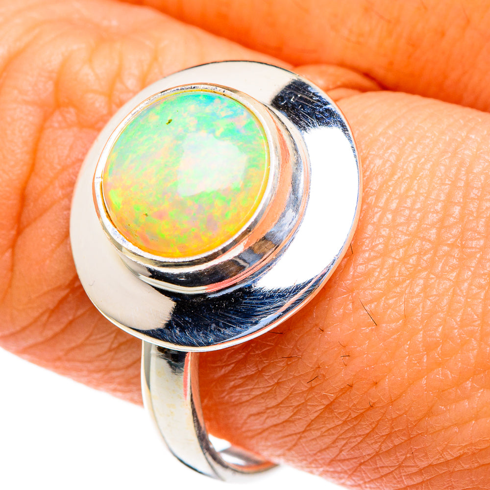 Ethiopian Opal Rings handcrafted by Anasilvercos - RING85533