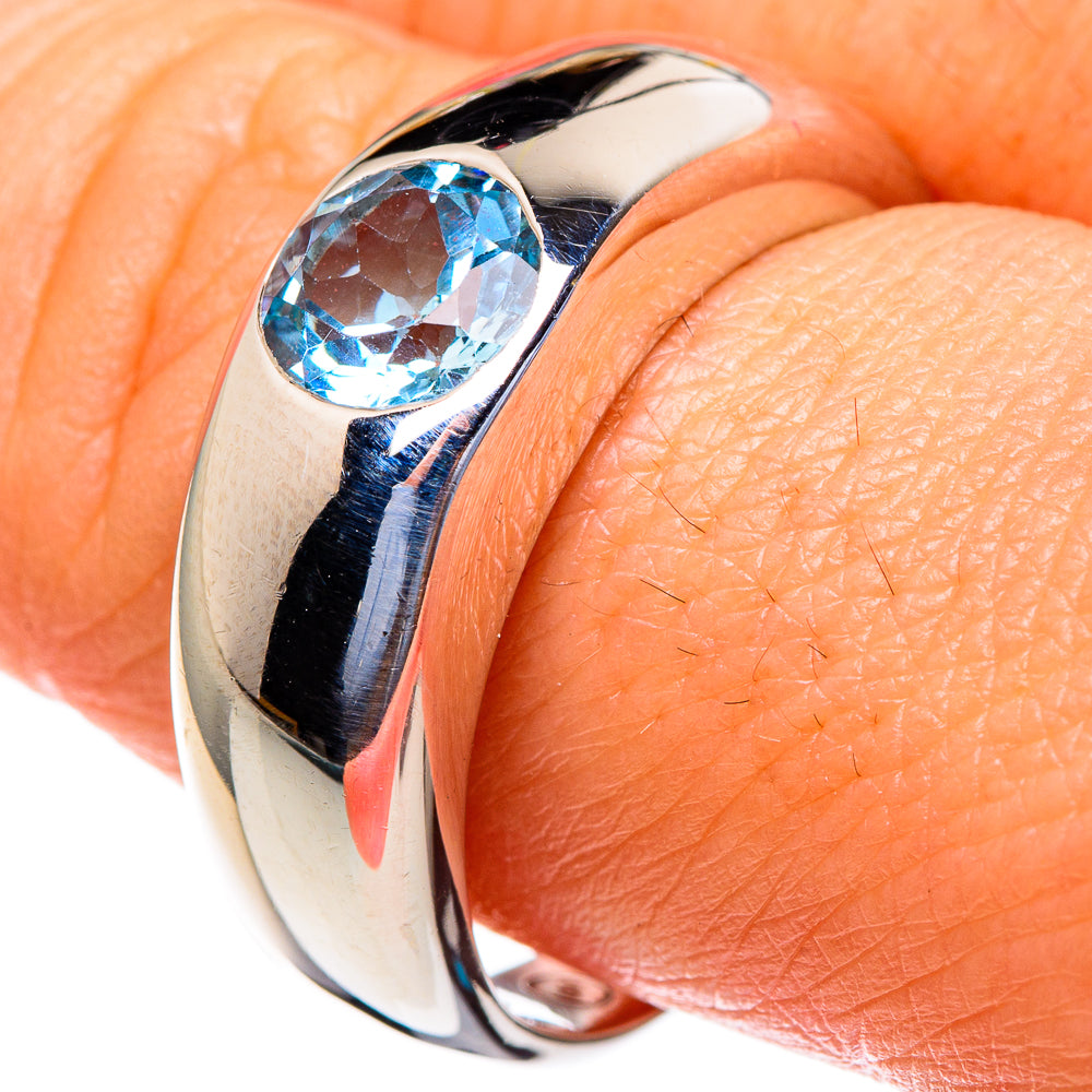Blue Topaz Rings handcrafted by Anasilvercos - RING85540