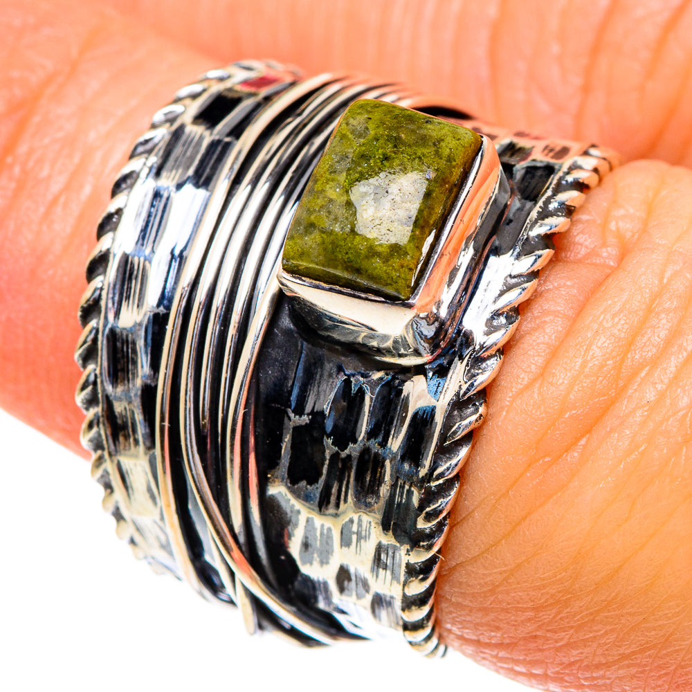 Rainforest Jasper Rings handcrafted by Anasilvercos - RING85546