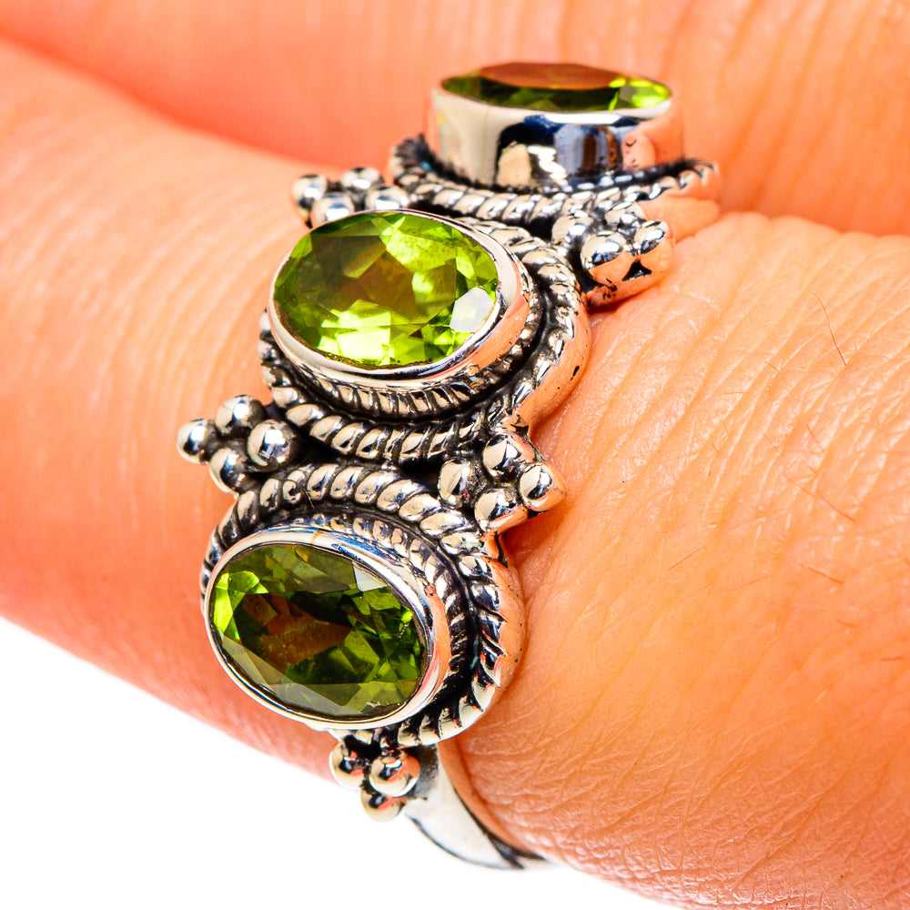 Peridot Rings handcrafted by Anasilvercos - RING85547