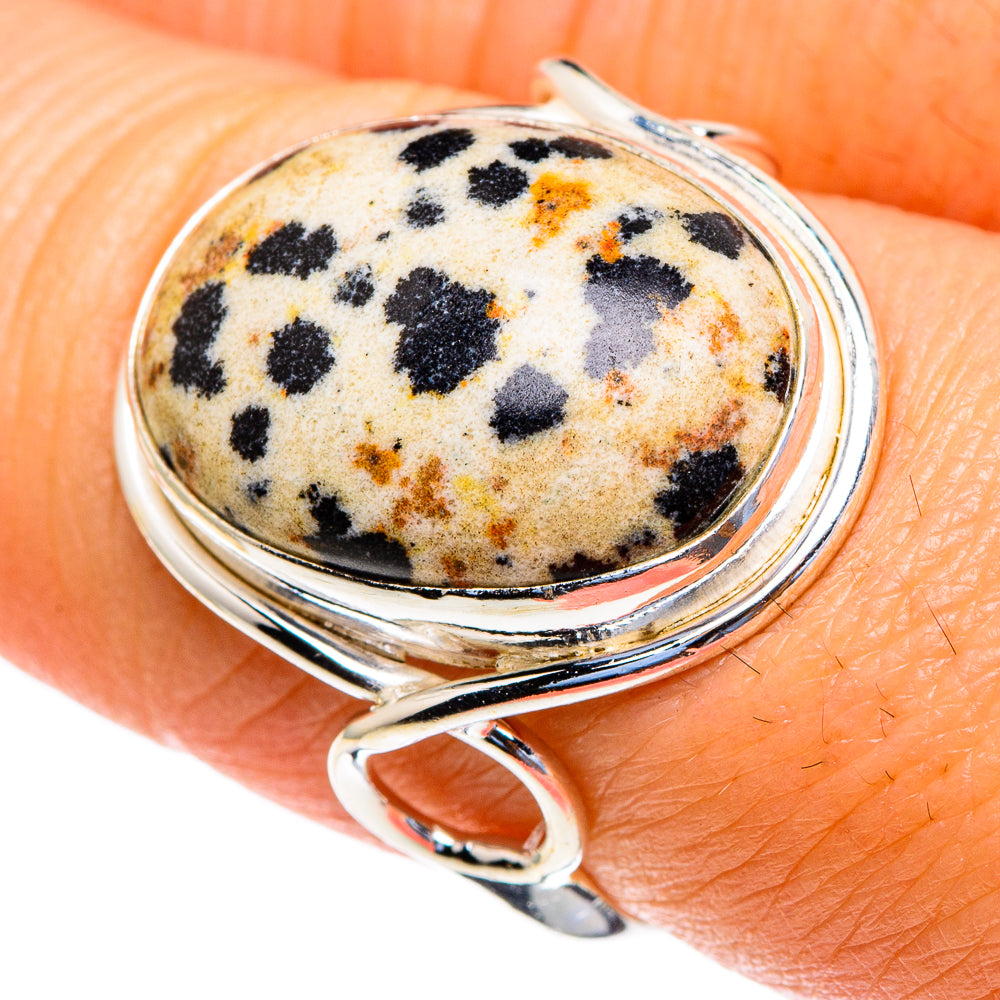 Dalmatian Jasper Rings handcrafted by Anasilvercos - RING85549