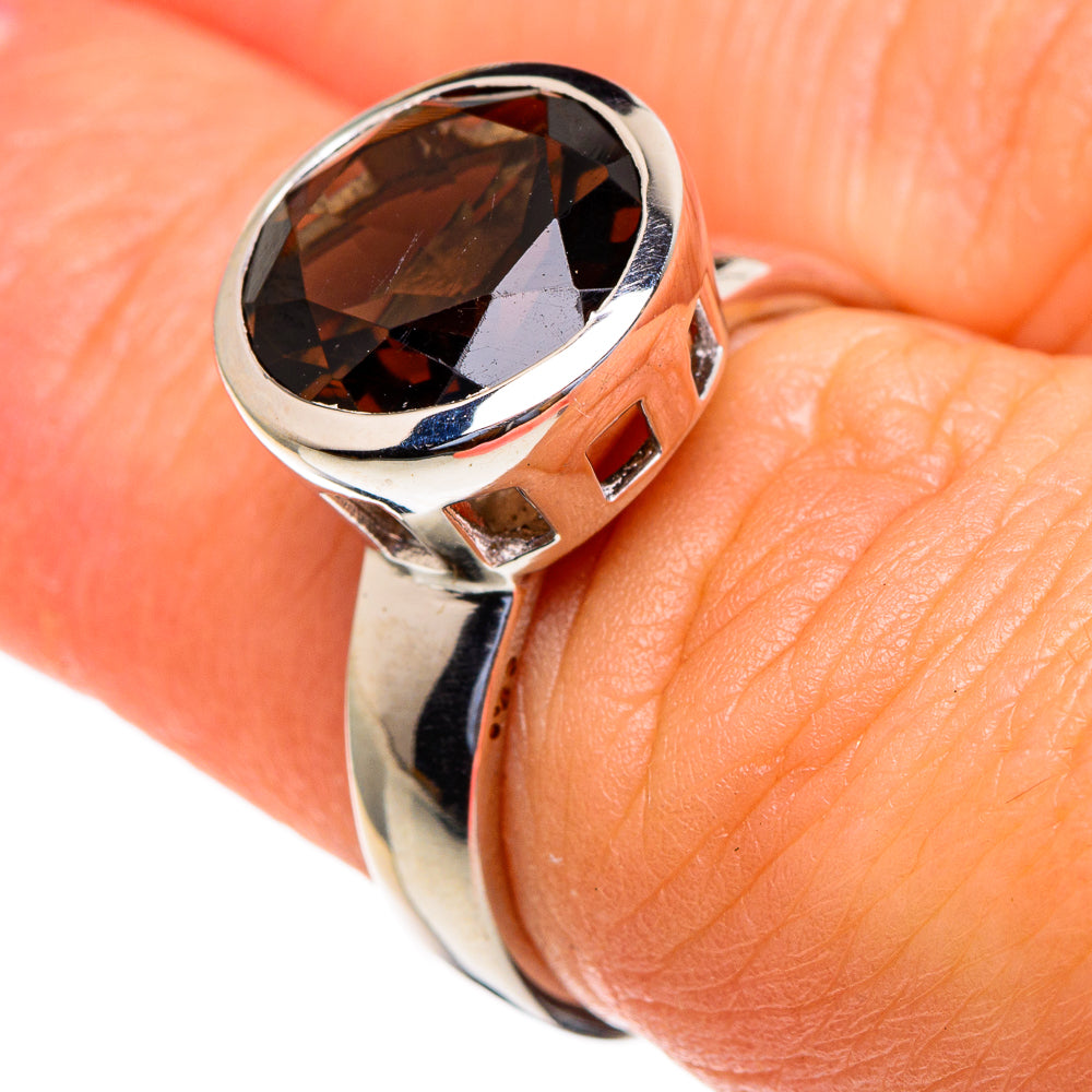 Smoky Quartz Rings handcrafted by Anasilvercos - RING85553
