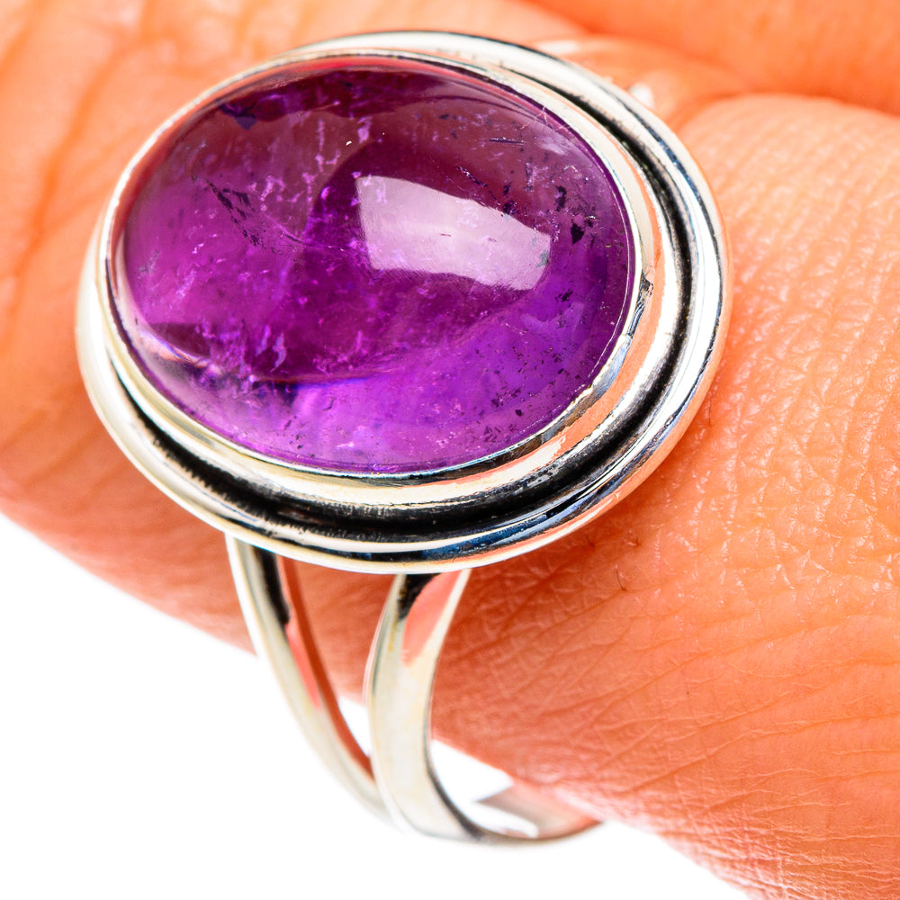 Amethyst Rings handcrafted by Anasilvercos - RING85563