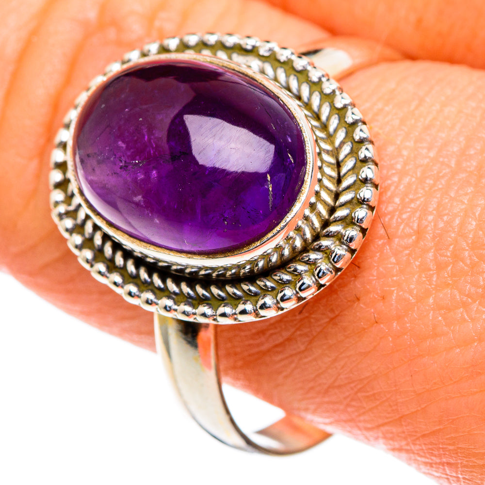 Amethyst Rings handcrafted by Anasilvercos - RING85564
