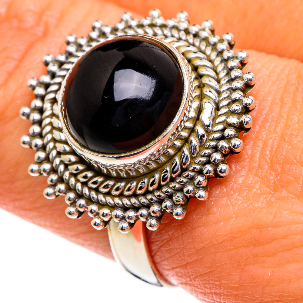 Black Onyx Rings handcrafted by Anasilvercos - RING85568