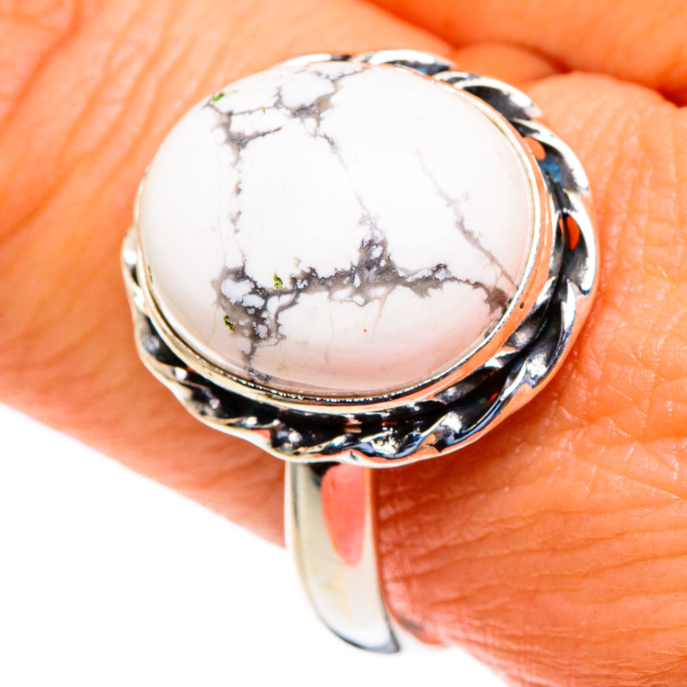 Howlite Rings handcrafted by Anasilvercos - RING85571