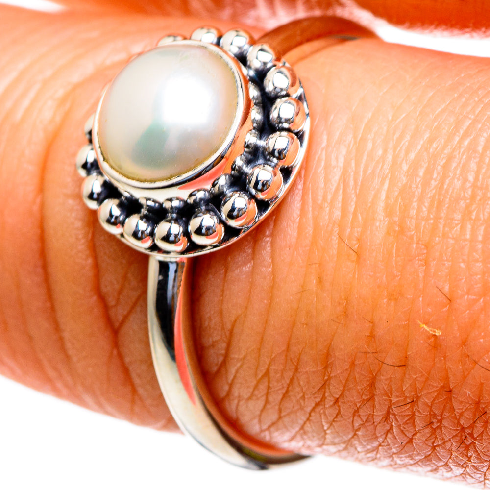 Cultured Pearl Rings handcrafted by Anasilvercos - RING85572