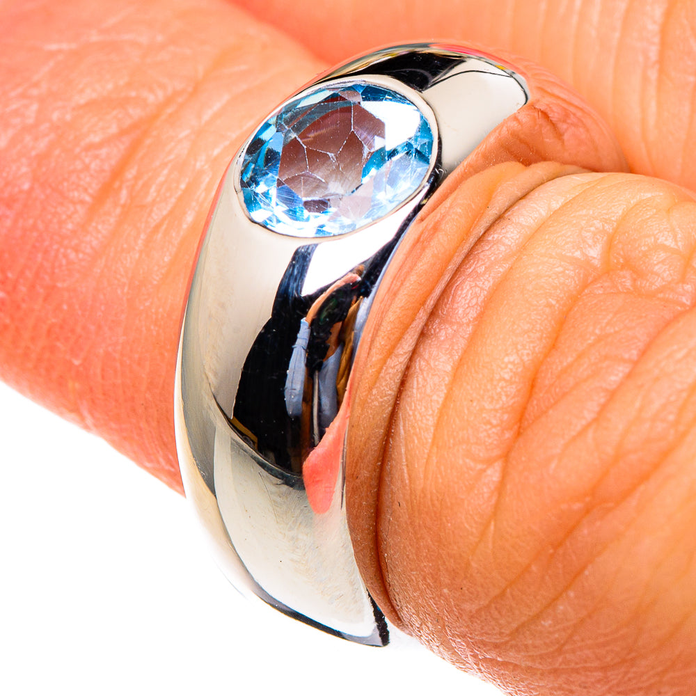 Blue Topaz Rings handcrafted by Anasilvercos - RING85578