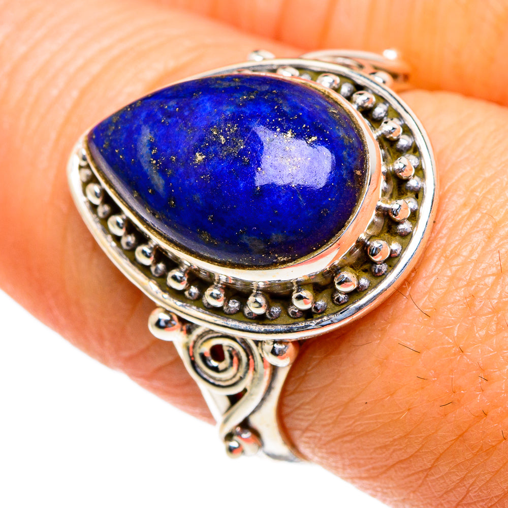 Lapis Lazuli Rings handcrafted by Anasilvercos - RING85580