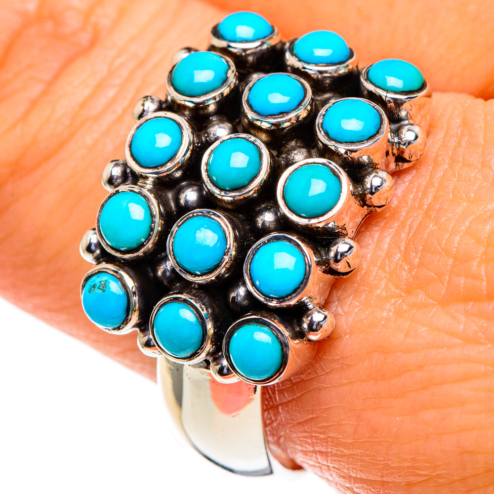 Tibetan Turquoise Rings handcrafted by Anasilvercos - RING85583