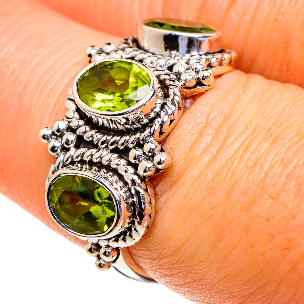 Peridot Rings handcrafted by Anasilvercos - RING85588