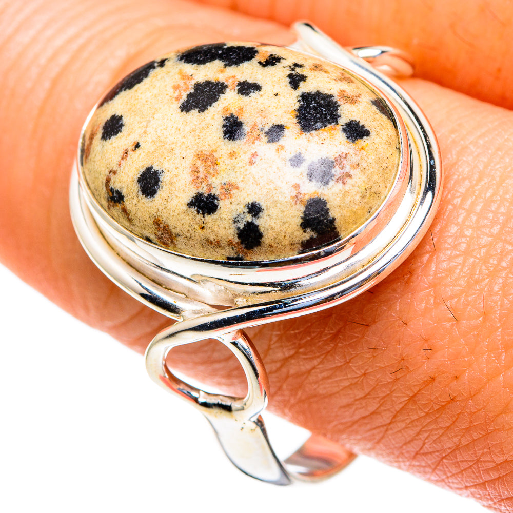 Dalmatian Jasper Rings handcrafted by Anasilvercos - RING85592