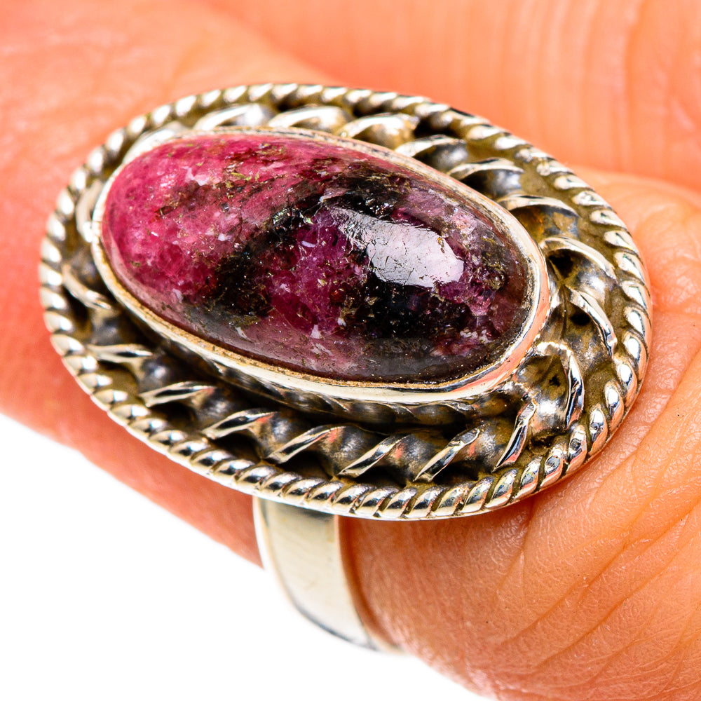 Rhodonite Rings handcrafted by Anasilvercos - RING85604